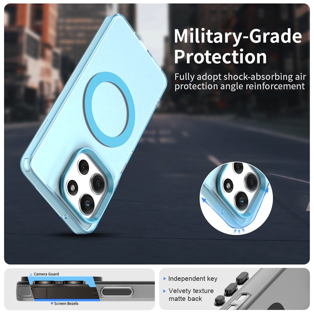 Candy gélový obal MagSafe Pro Motorola Moto G86 5G - modrý