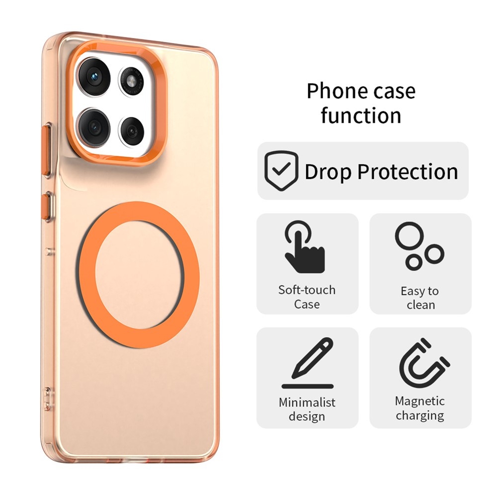 Candy gélový obal MagSafe Pro Motorola Moto G86 5G - oranžový
