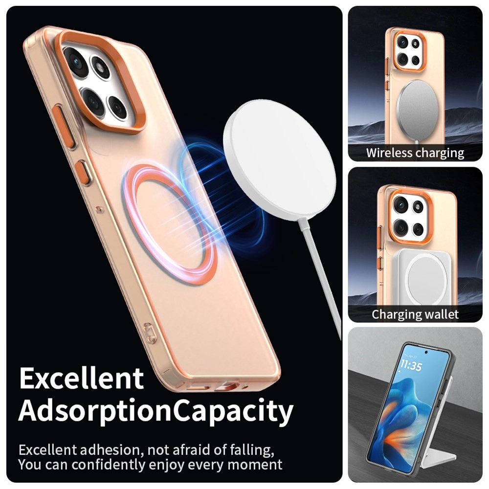 Candy gélový obal MagSafe Pro Motorola Moto G86 5G - oranžový