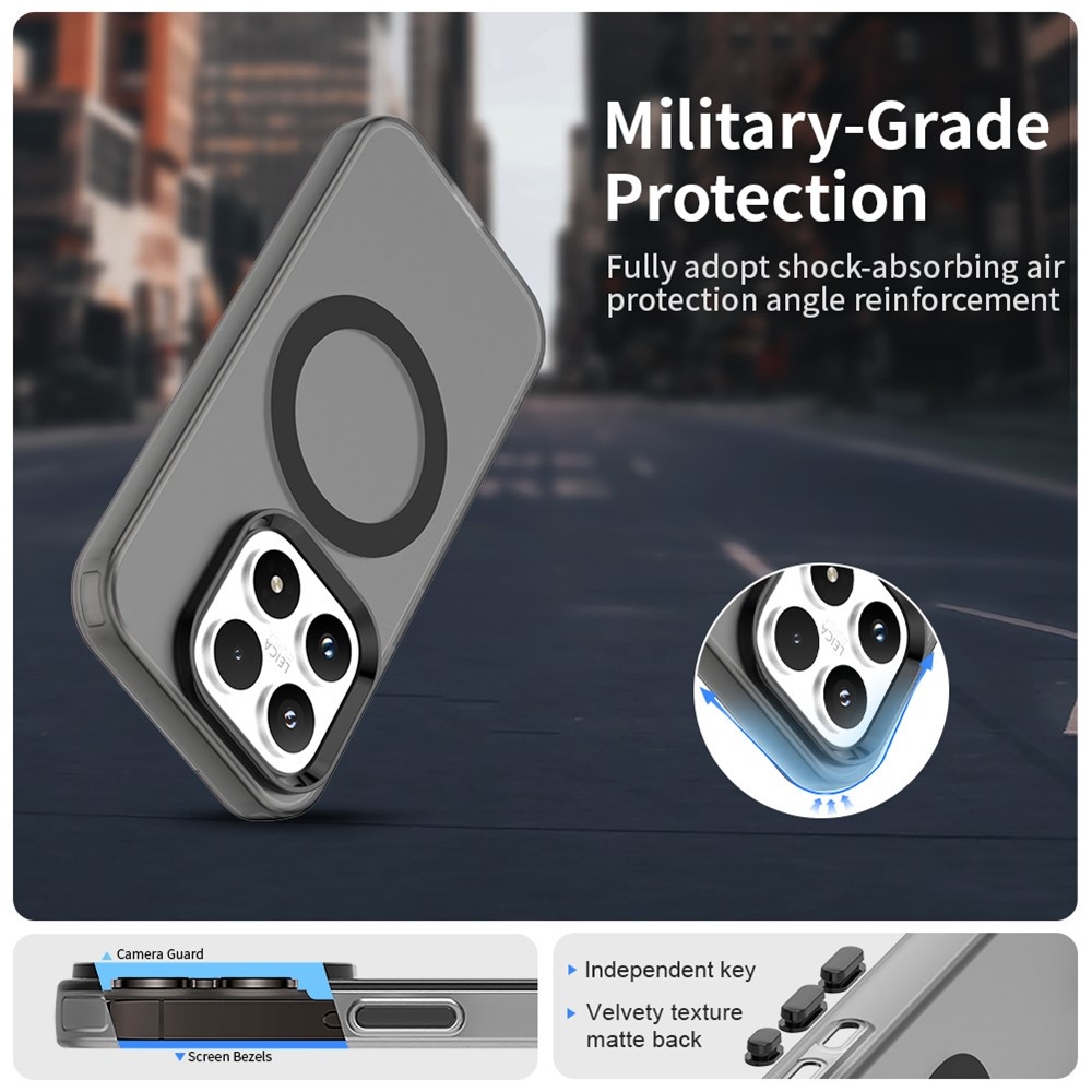 Candy gélový obal s MagSafe pre Xiaomi 17 - čierny