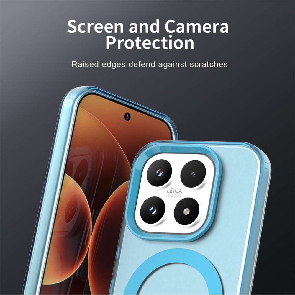 Candy gélový obal s MagSafe pre Xiaomi 17 - modrý