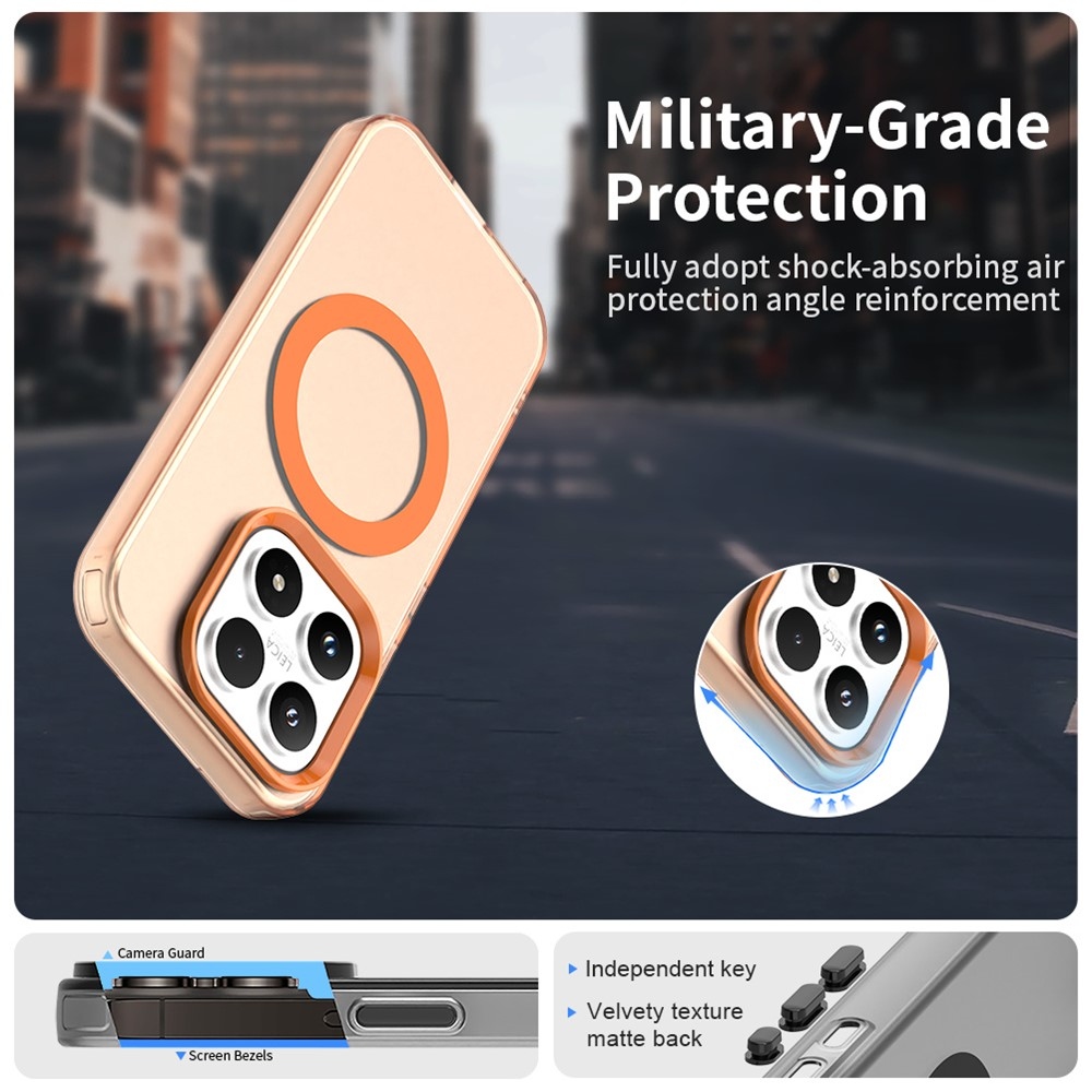 Candy gélový obal s MagSafe pre Xiaomi 17 - oranžový