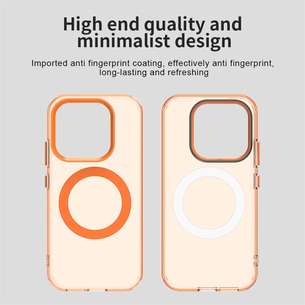 Candy gélový obal s MagSafe pre Xiaomi 17 - oranžový