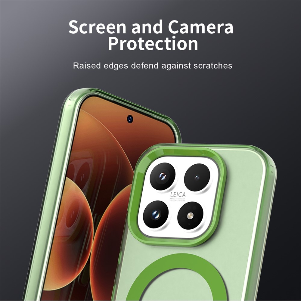 Candy gélový obal s MagSafe pre Xiaomi 17 - zelený