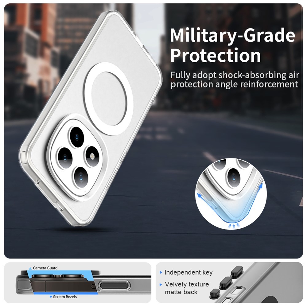 Candy gélový obal s MagSafe pre Xiaomi Redmi Note 15 Pro+ 5G - biely