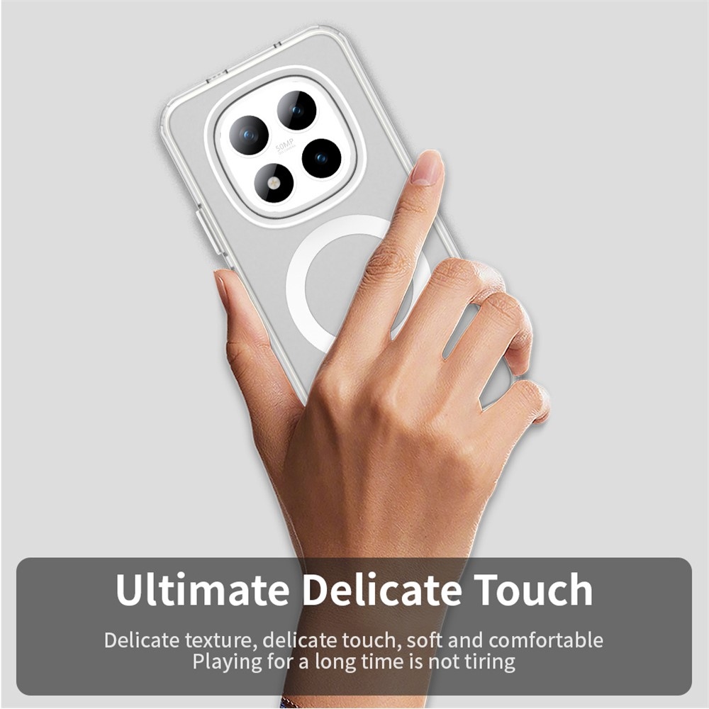 Candy gélový obal s MagSafe pre Xiaomi Redmi Note 15 Pro+ 5G - biely