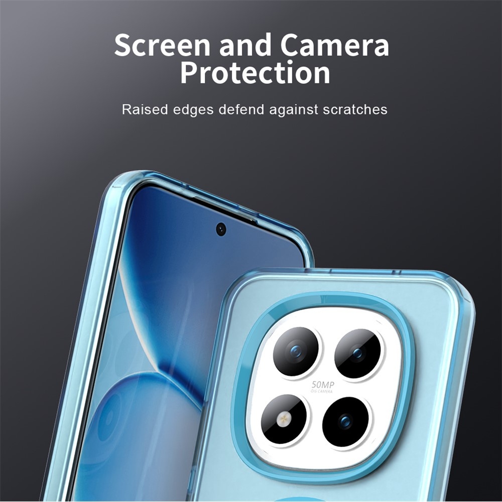 Candy gélový obal s MagSafe pre Xiaomi Redmi Note 15 Pro+ 5G - modrý