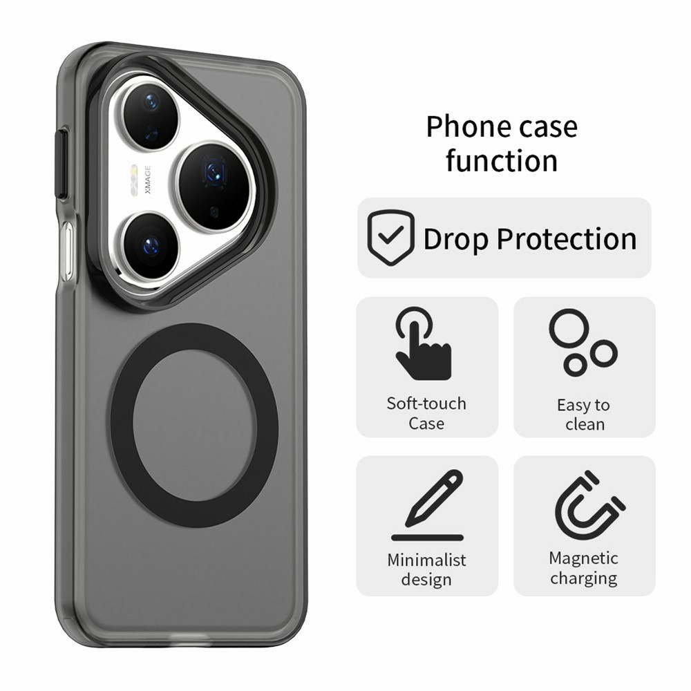 Candy gélový obal s MagSafe na Huawei Pura 80 Pro - čierny