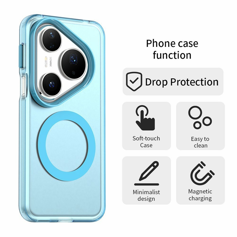 Candy gélový obal s MagSafe na Huawei Pura 80 Pro - modrý