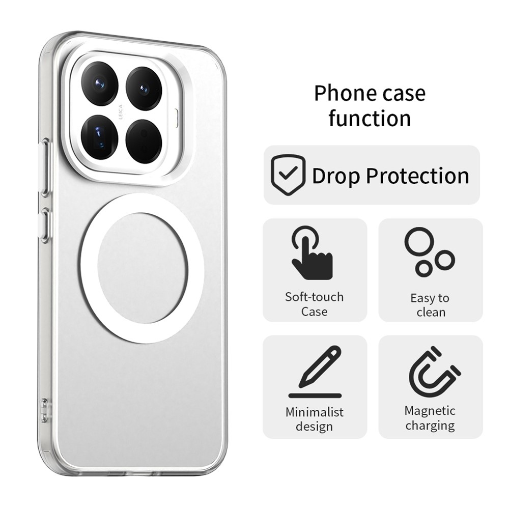 Candy gélový obal s MagSafe na Xiaomi 15T Pro - biely