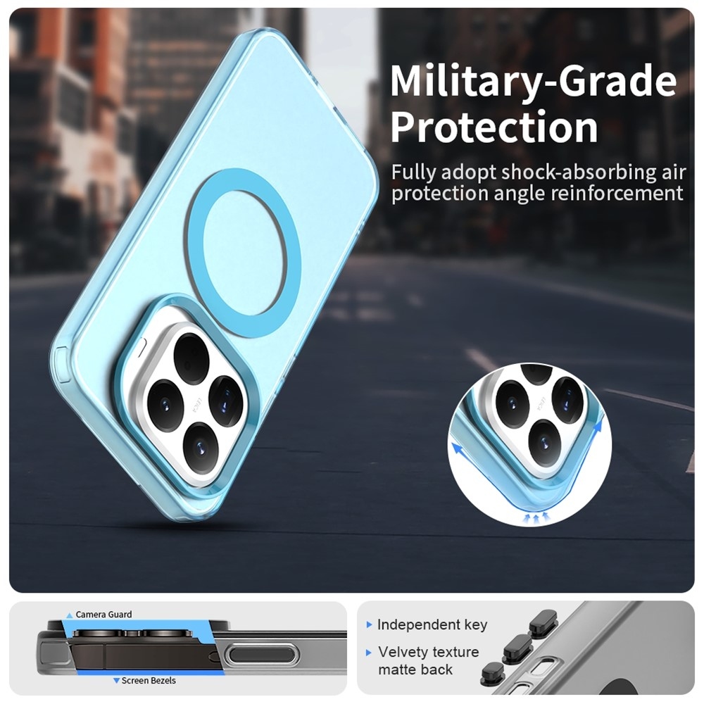 Candy gélový obal s MagSafe na Xiaomi 15T Pro - modrý