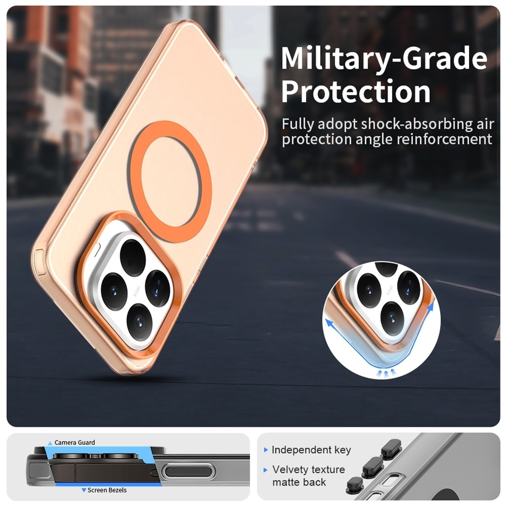 Candy gélový obal s MagSafe na Xiaomi 15T Pro - oranžový