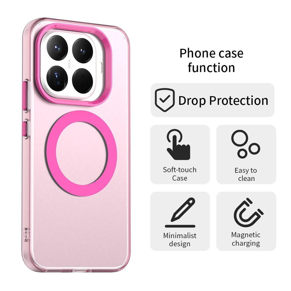 Candy gélový obal s MagSafe na Xiaomi 15T Pro - ružový