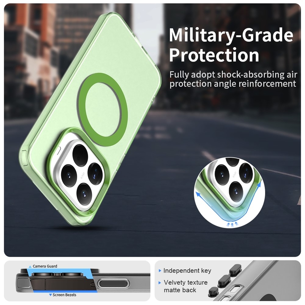 Candy gélový obal s MagSafe na Xiaomi 15T Pro - zelený