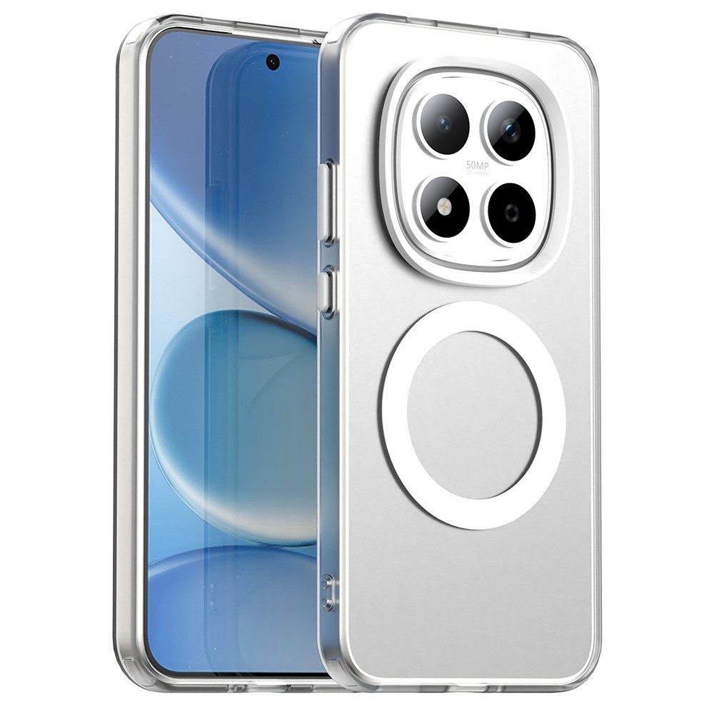 Candy gélový obal s MagSafe na Xiaomi Redmi Note 15 Pro 5G - biely