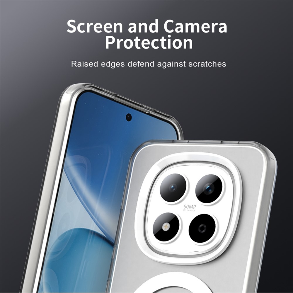 Candy gélový obal s MagSafe na Xiaomi Redmi Note 15 Pro 5G - biely