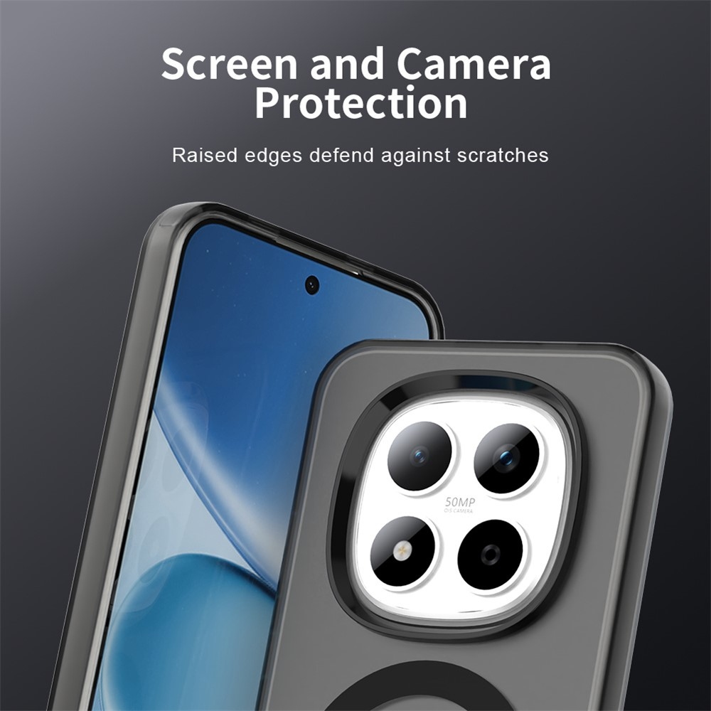 Candy gélový obal s MagSafe na Xiaomi Redmi Note 15 Pro 5G - čierny