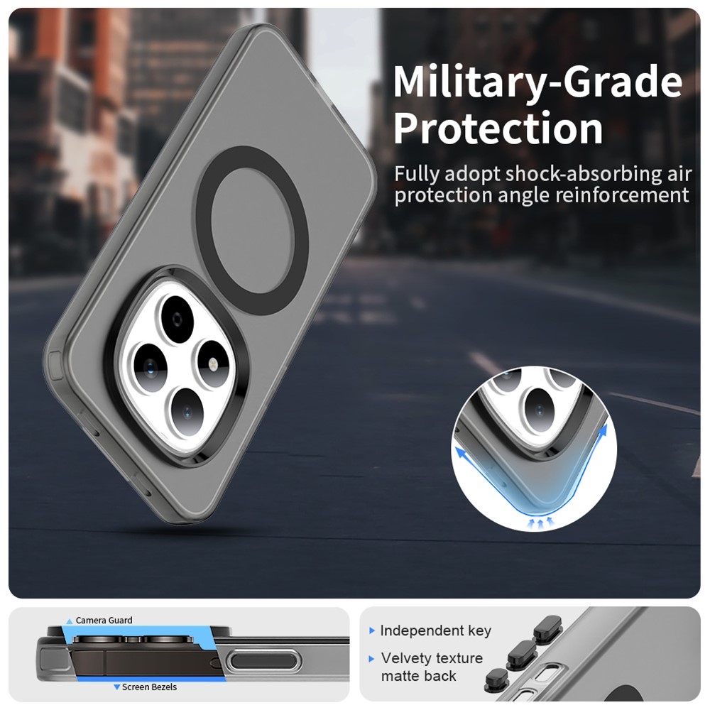 Candy gélový obal s MagSafe na Xiaomi Redmi Note 15 Pro 5G - čierny