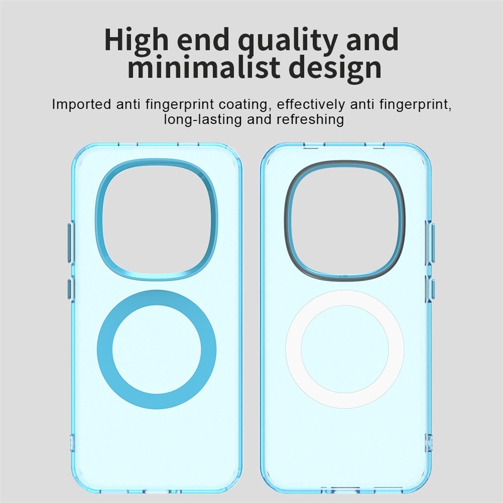 Candy gélový obal s MagSafe na Xiaomi Redmi Note 15 Pro 5G - modrý