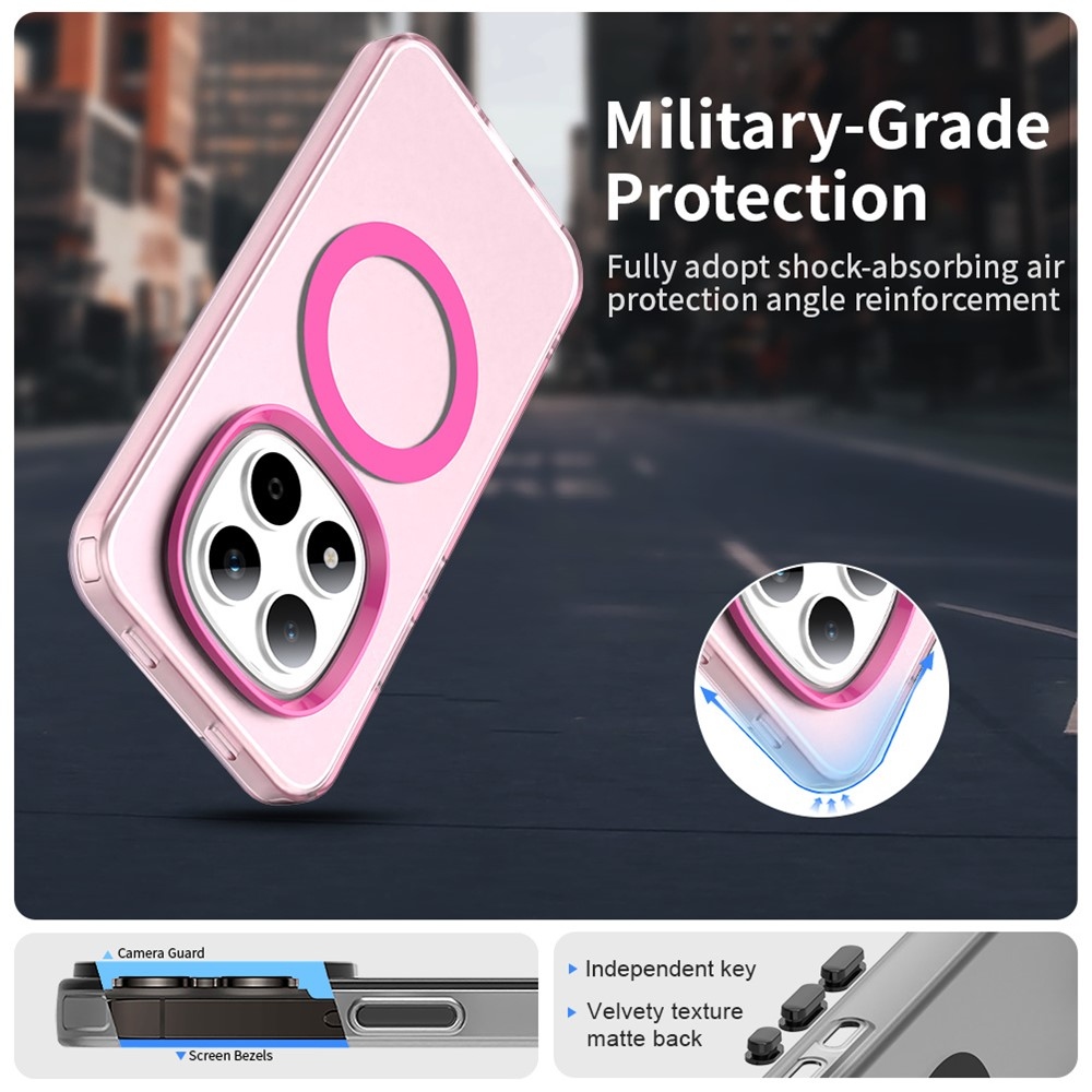 Candy gélový obal s MagSafe na Xiaomi Redmi Note 15 Pro 5G - ružový