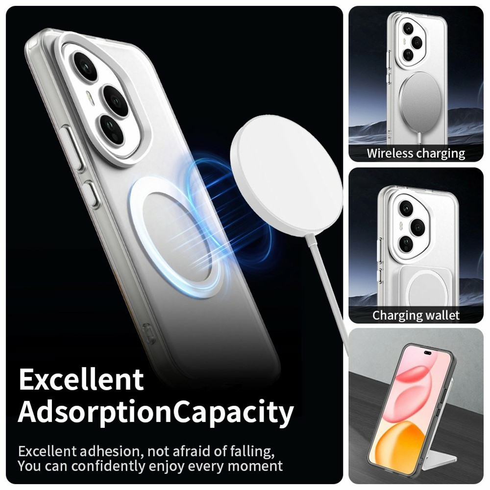 Candy gélový obal s MagSafe pre Honor 400 Pro - biely