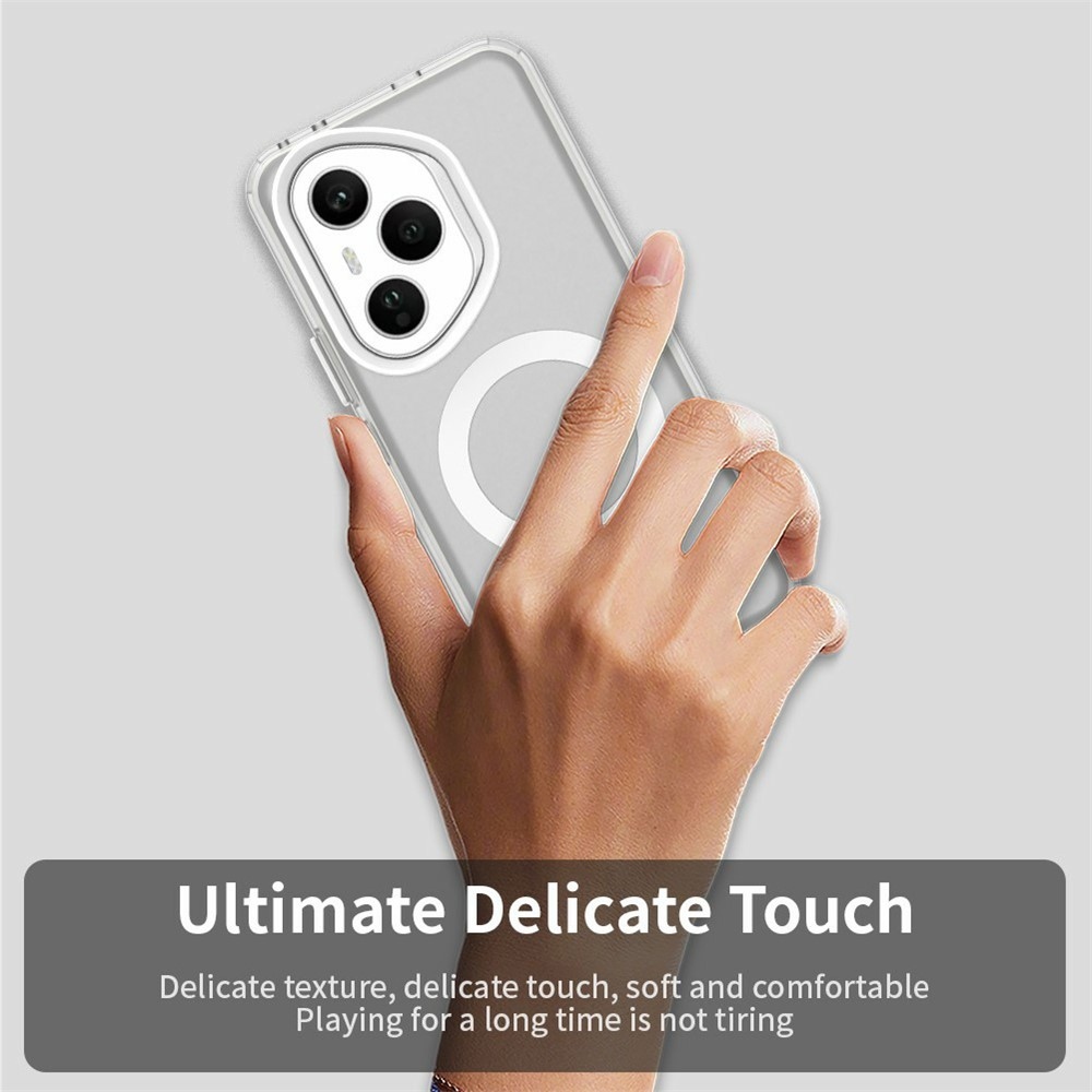 Candy gélový obal s MagSafe pre Honor 400 Pro - biely