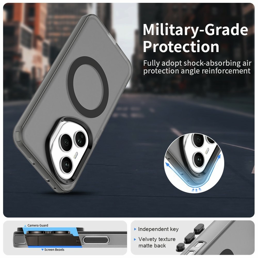 Candy gélový obal s MagSafe pre Honor 400 Pro - čierny