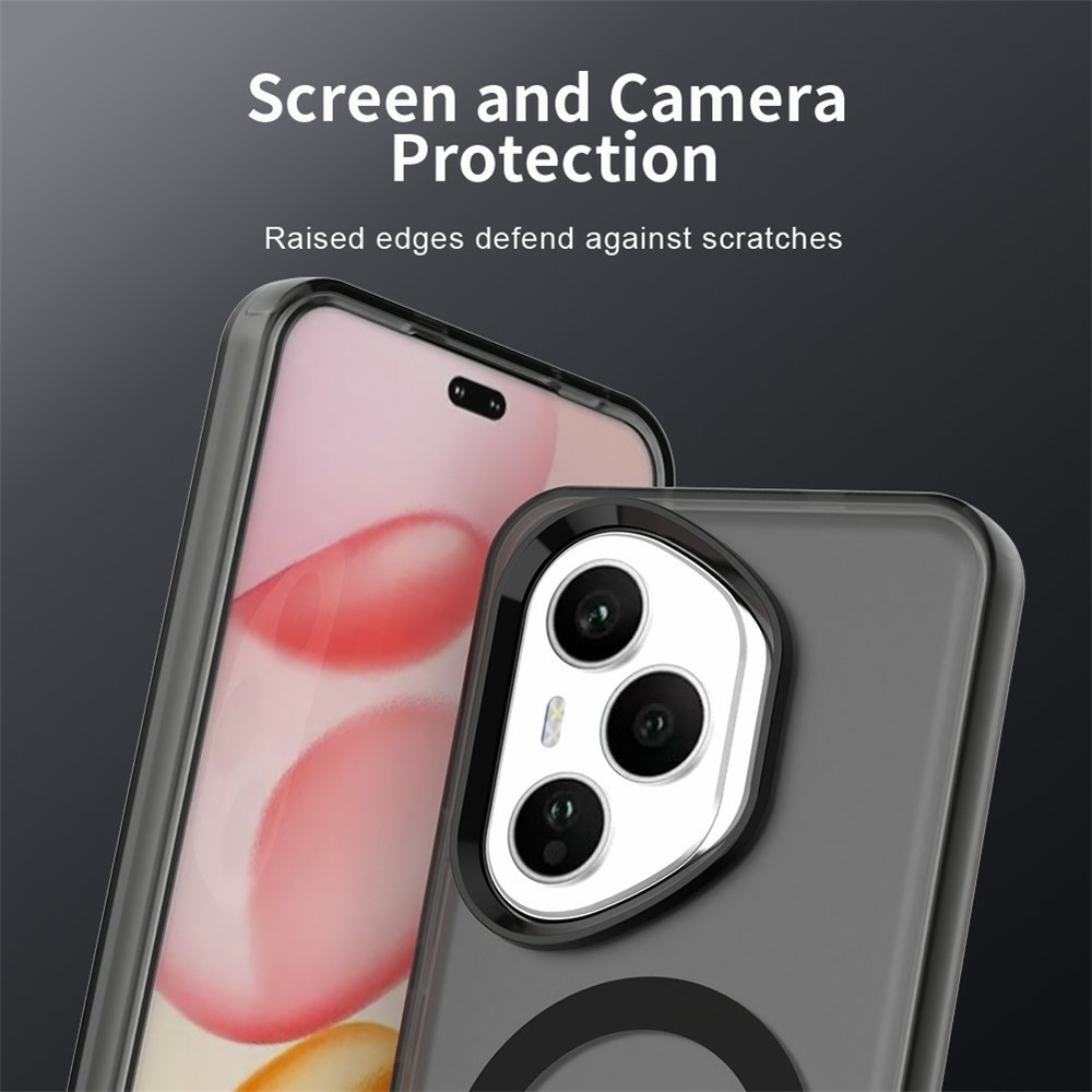 Candy gélový obal s MagSafe pre Honor 400 Pro - čierny