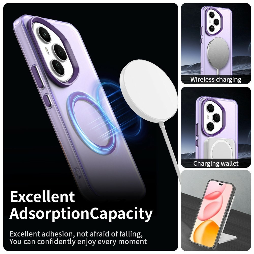 Candy gélový obal s MagSafe pre Honor 400 Pro - fialový