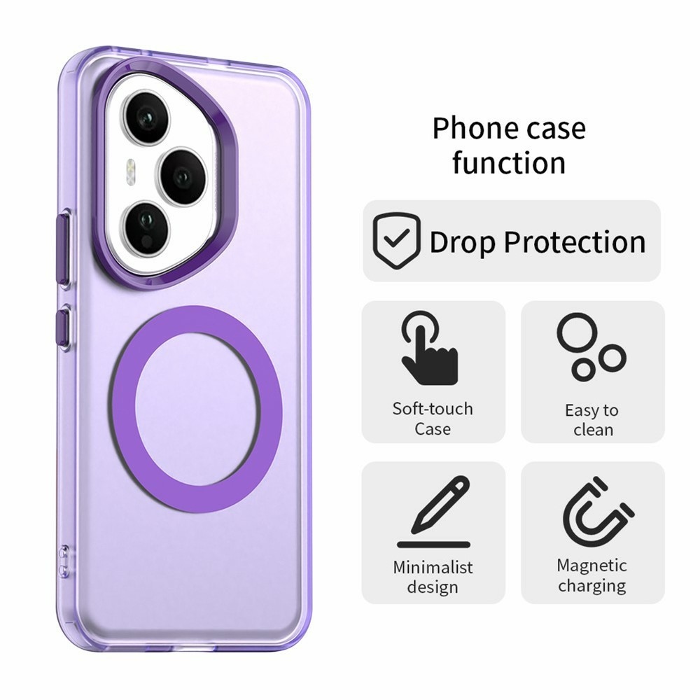 Candy gélový obal s MagSafe pre Honor 400 Pro - fialový