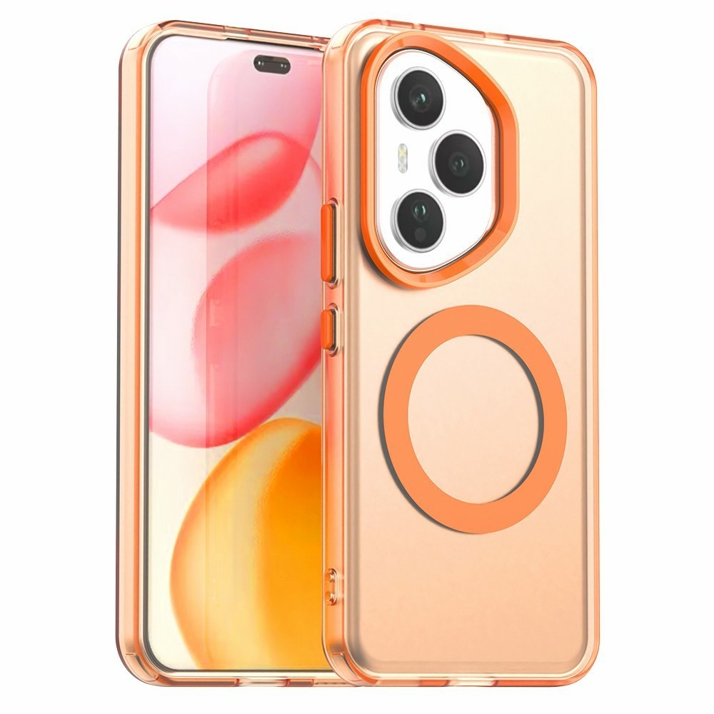 Candy gélový obal s MagSafe pre Honor 400 Pro - oranžový