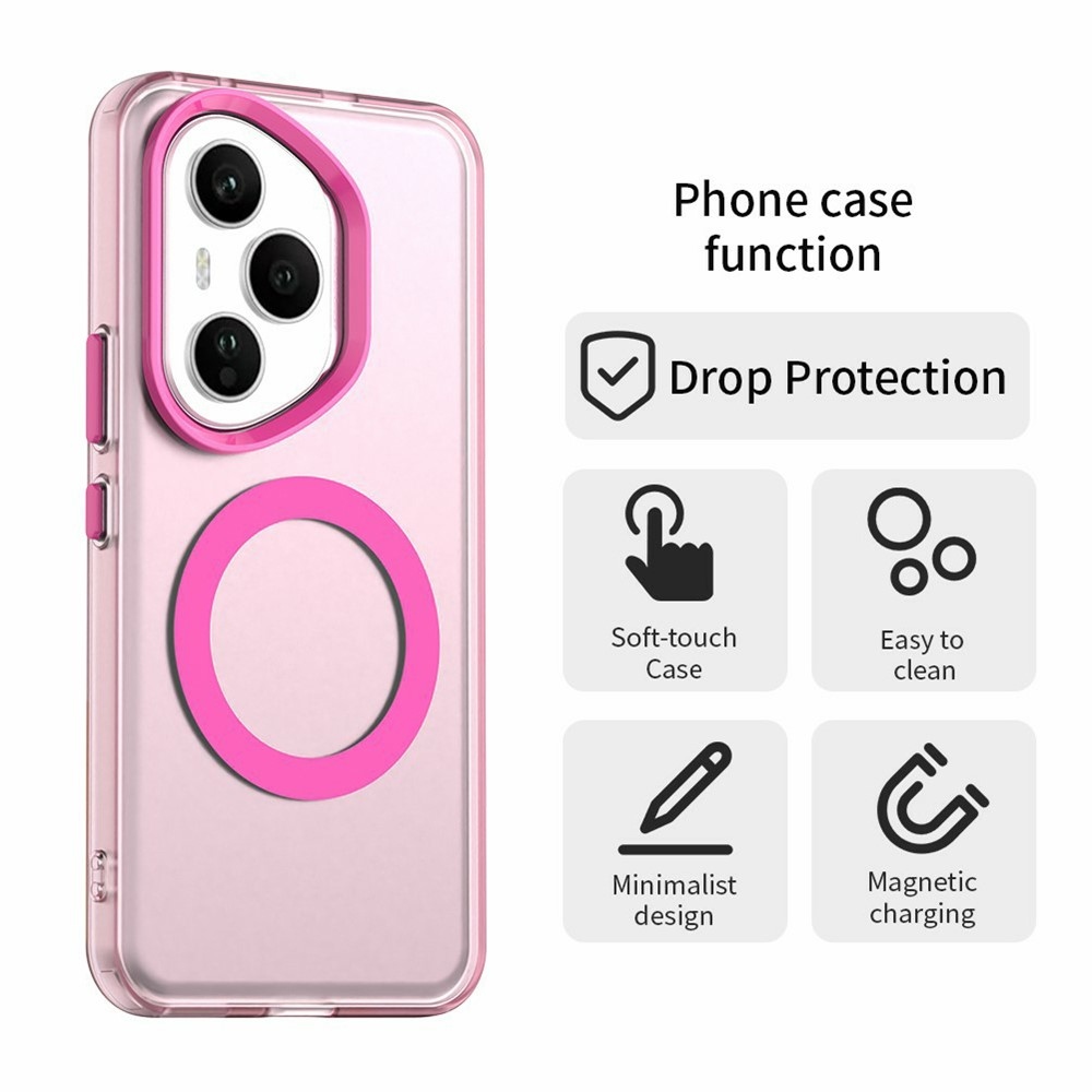 Candy gélový obal s MagSafe pre Honor 400 Pro - ružový