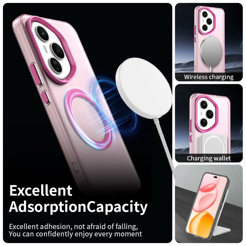 Candy gélový obal s MagSafe pre Honor 400 Pro - ružový