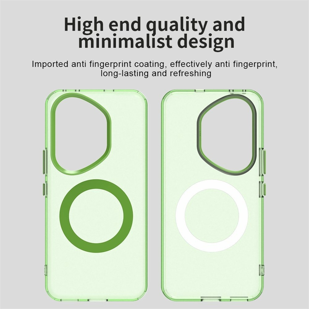 Candy gélový obal s MagSafe pre Honor 400 Pro - zelený