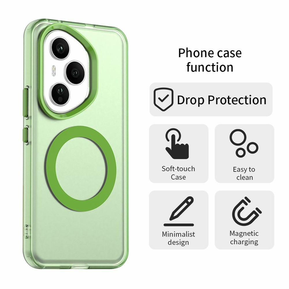 Candy gélový obal s MagSafe pre Honor 400 Pro - zelený