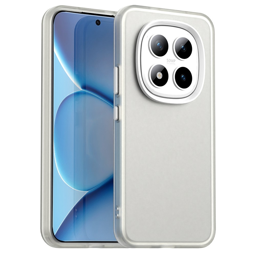 Candys matný gélový obal na Xiaomi Redmi Note 15 Pro 5G - biely