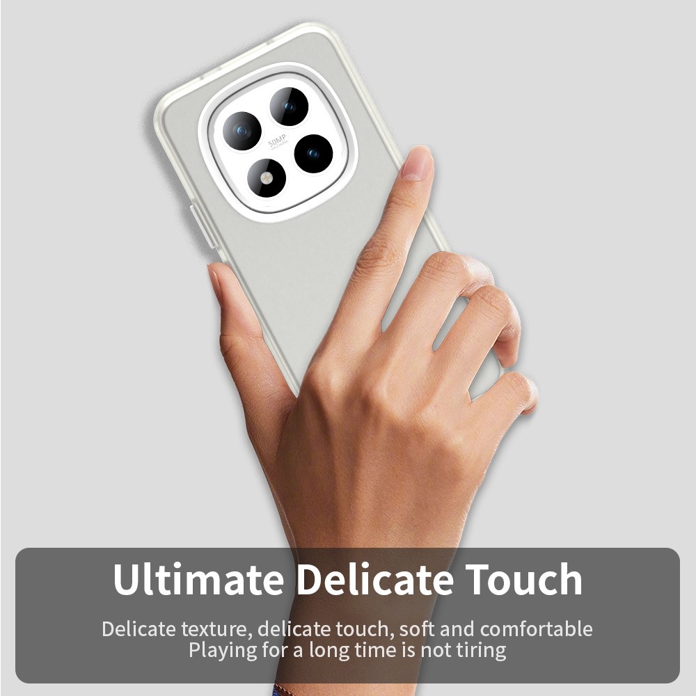 Candys matný gélový obal na Xiaomi Redmi Note 15 Pro 5G - biely