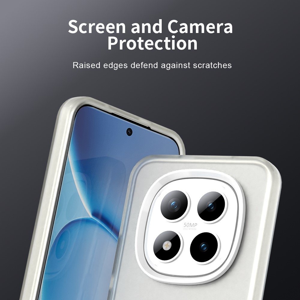 Candys matný gélový obal na Xiaomi Redmi Note 15 Pro 5G - biely