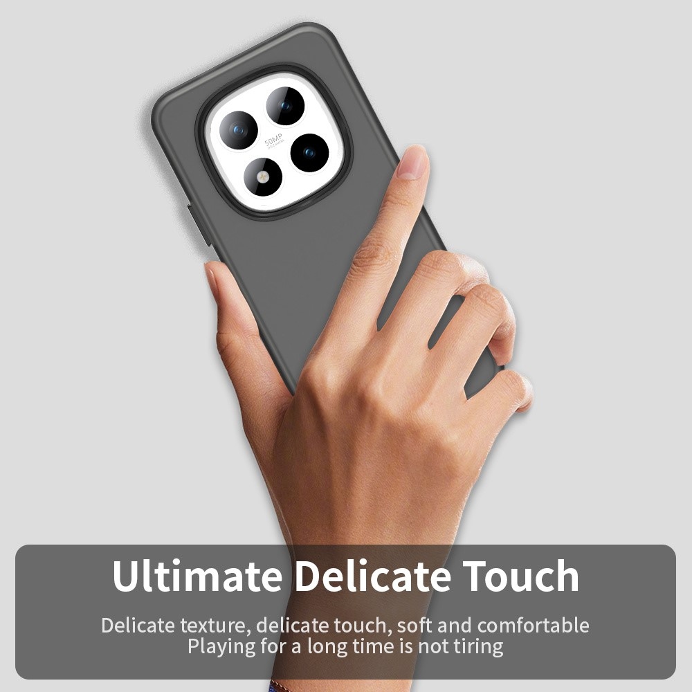 Candys matný gélový obal na Xiaomi Redmi Note 15 Pro 5G - čierny