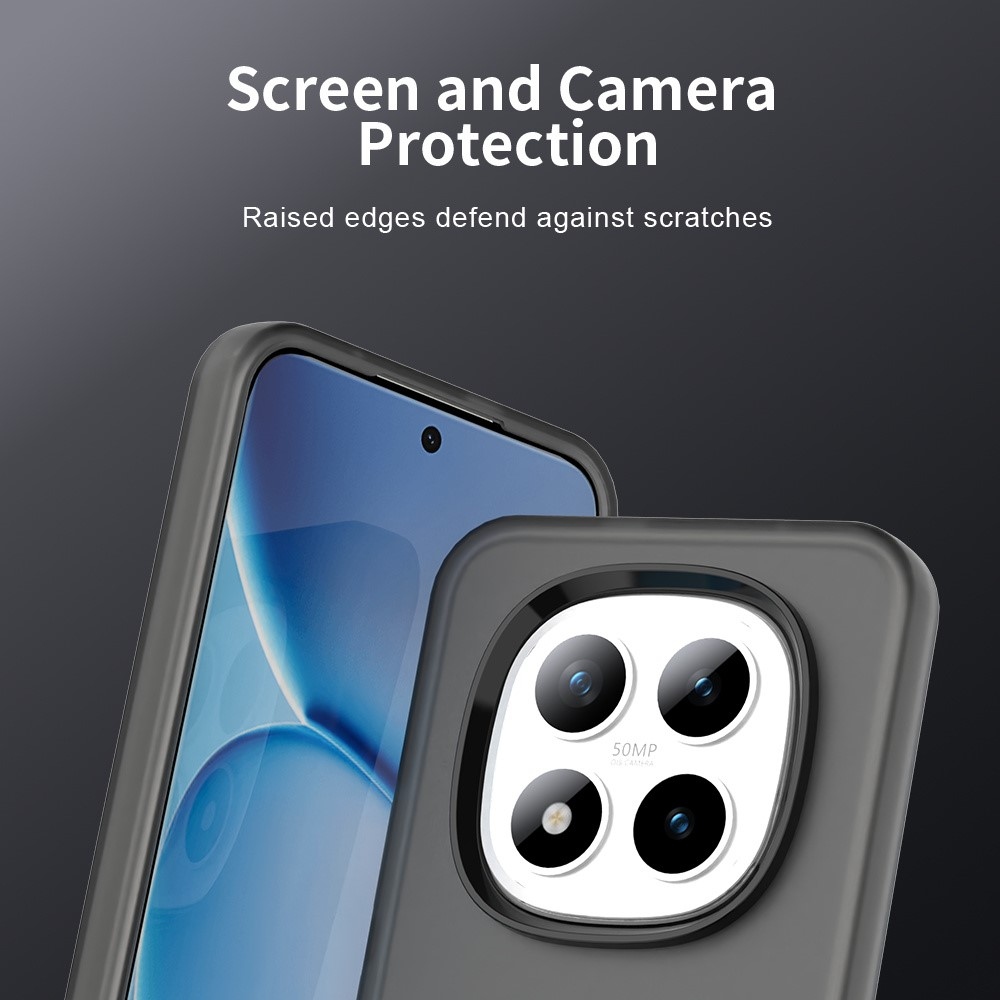 Candys matný gélový obal na Xiaomi Redmi Note 15 Pro 5G - čierny