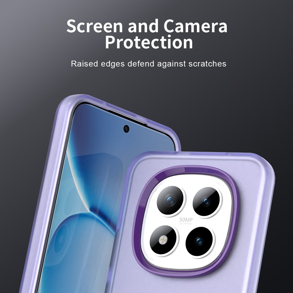 Candys matný gélový obal na Xiaomi Redmi Note 15 Pro 5G - fialový