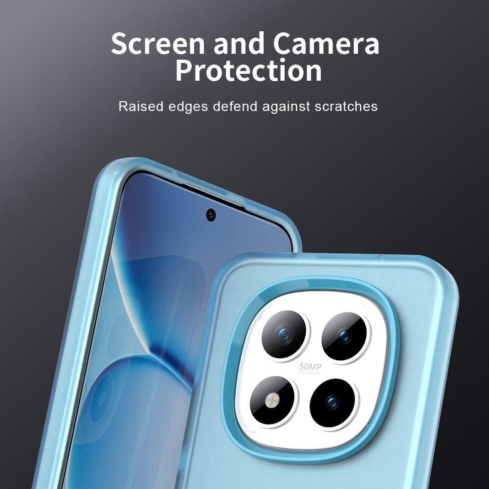 Candys matný gélový obal na Xiaomi Redmi Note 15 Pro 5G - modrý