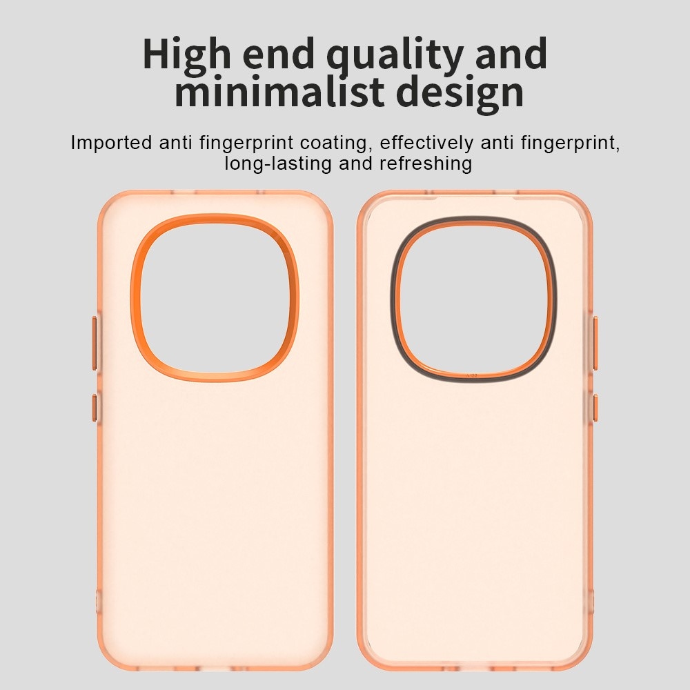 Candys matný gélový obal na Xiaomi Redmi Note 15 Pro 5G - oranžový