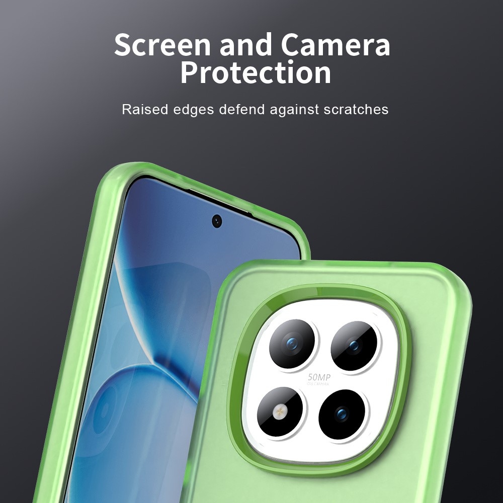 Candys matný gélový obal na Xiaomi Redmi Note 15 Pro 5G - zelený