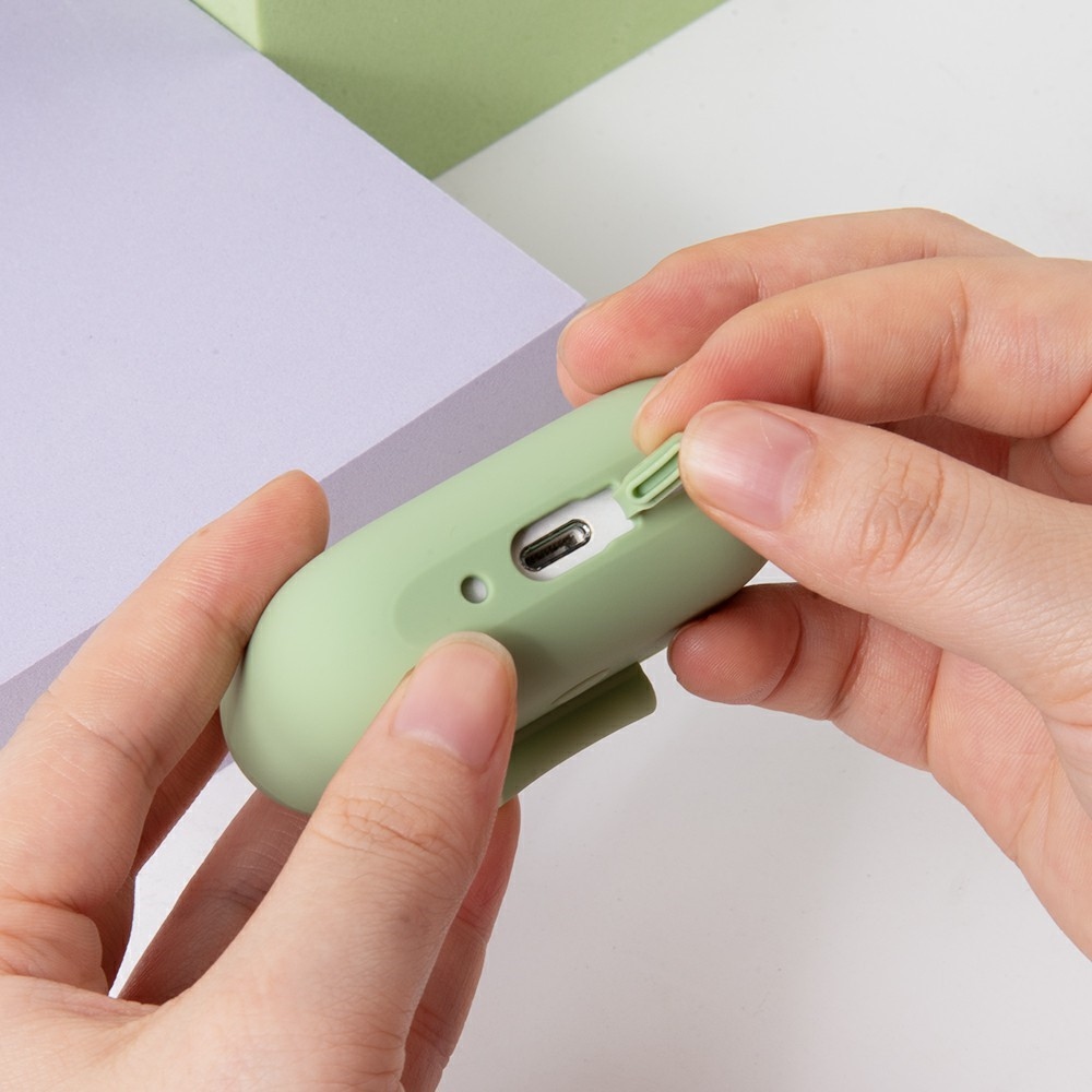 Carabi silikónový obal na Apple AirPods Pro 3 - matcha zelená