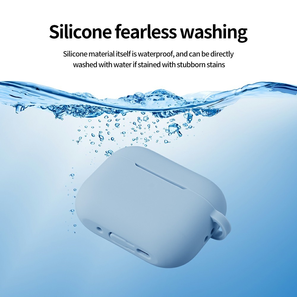 Carabi silikónový obal na Apple AirPods Pro 3 - svetlomodrý