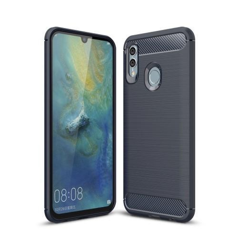 Carb gélový odolný obal na mobil Honor 10 Lite a Huawei P Smart (2019) - tmavomodrý