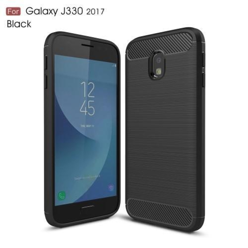 Carbo odolný obal na mobil Samsung Galaxy J3 (2017) - čierny