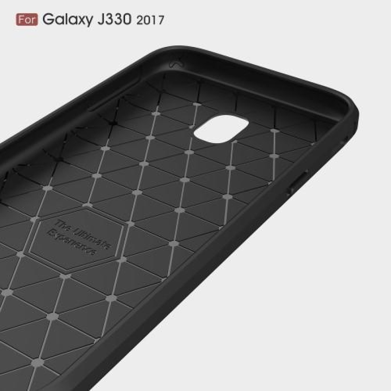 Carbo odolný obal na mobil Samsung Galaxy J3 (2017) - čierny