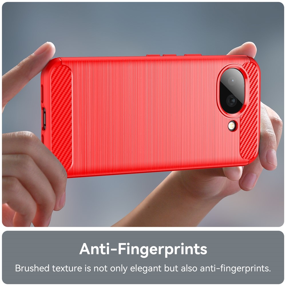 Carbon odolný gélový obal na Google Pixel 10a - červený